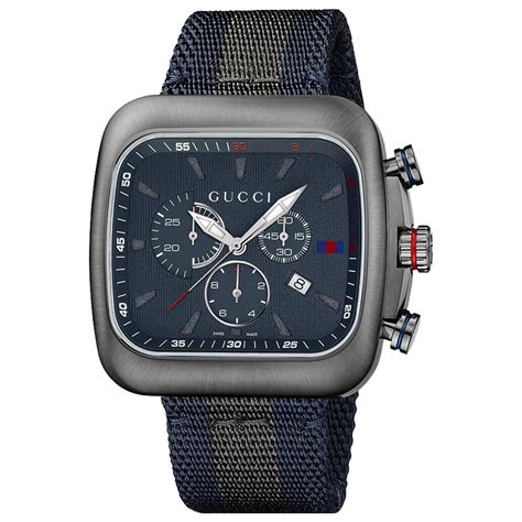 gucci blue watch|Gucci watch for men.